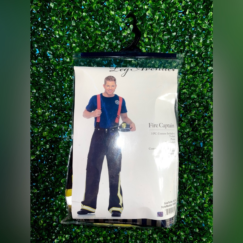 *Brand New* Fire Captain Male Halloween Costume - Leg Avenue Size X-Large 3Piece